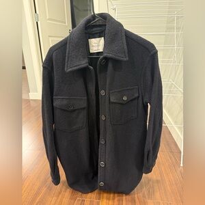Aritzia The Ganna Shirt Jacket Black Size Small